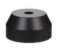 Luxshiny 7 Inch Single Adaptor Adapter for Vinyl Record Turntable Professional Djs Black Aluminum Dome Replacement Reduce Vibration Sound Quality Home Use