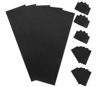 Luxshiny 75pcs Tarnish Prevention Paper Strips Anti Tarnish Labels Black Paper Lightweight Anti Discoloration for Gold Jewelry Storage Protection