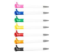 Luxshiny 7pcs Thumbs up Ballpoint Pens Funny Pens Plastic Smooth Ballpoint Ink Multi-function for Schools and Study Area
