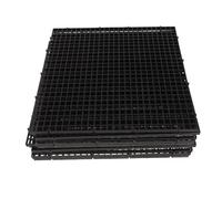 Luxshiny 8pcs Aquarium Filter Bottom Plates Fish Tank Isolation Boards with 0.39 Inch Holes and 0.7cm Thickness Plastic Mesh Grid for Impurity Separation and Improved Water Circulation