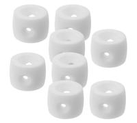 Luxshiny 8pcs Foosball Tables Accessory Replacement Parts Locator Ring Plastic White Mini Table Football Precision Positioning Versatile Use for Home and Outdoor Environments