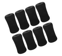 Luxshiny 8pcs Leg Foot Pads Rollers Set Roller Foot Pads Foam Rubber and Plastic Black Cushioning Protection for Gym Equipment Leg Extension Sit Ups Exercise Weightlifting Platforms