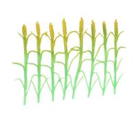 Luxshiny 8pcs Miniature Field Crops Diorama Grass Tufts Set, Plastic Green Wheat Model for Farm Diorama Accessories, Architectural Model Plants, School Project and Indoor Educational Use