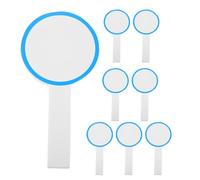 Luxshiny 8pcs Portable Blank Dry Erase Whiteboard Handheld Scoreboard Writable Erasable Practical Board for Judges Voting Scenarios