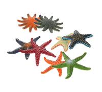 Luxshiny 8pcs Sea Star Realistic Ocean Animal Figures for Pool Play Beach Fun Home Decor Safe Tpr Material for Fish Tanks and Rooms