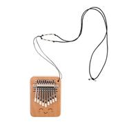 Luxshiny 9 Keys Small Kalimba Thumb Piano Wooden and Metal Hand Held Music Instrument with Adjustable Lanyard Compact Portable Design Easy Learning for Beginners Adults Travel