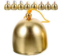 Luxshiny 9pcs Multi-function Vintage Alloy Bells with Crisp Sound Small and Cute Hanging Bell Pendants for DIY Accessory to Decorate Parties and Doors