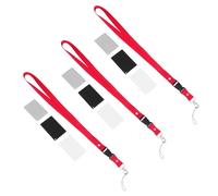 Luxshiny 9pcs White Balance Exposure Cards with Black Plastic Material and Neck Lanyard for Precise Photography Colour Correction and Balanced Light Ratio