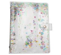 Luxshiny A5 Handbook Cover Loose-Leaf Binder with Glitter Effect for Office and Educational Use