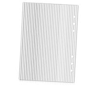 Luxshiny Acrylic Binder Cover 6-Ring Binder Mechanism A5 Document Enclosure Reliable Protection Detachable Design Minimalist Style for Office Use