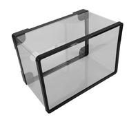 Luxshiny Acrylic Desktop Fish Tank Medium Betta Aquarium with Decorative Backdrop for Home Office Shops for Goldfish and Aquatic Plants