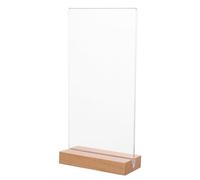 Luxshiny Acrylic Display Board Rounded Corners, Plastic Table Note Holder Securely Holds Documents, Prevents Falling, for Restaurant Or Office Table Menu Display Assorted Assorted style