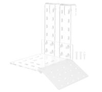 Luxshiny Acrylic Tortoise Resting Terrace with Suction Cups, Floating Platform and Climbing Slope for Fish Tank Decoration and Reptile Basking Platform Suitable for Lizards and Frogs