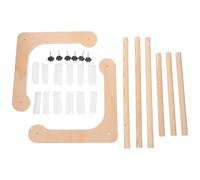 Luxshiny Adjustable Embroidery Hoop Stand for Small Spaces and Home Use, Solid Wood Cross Stitch Frame Hands-Free Function, Can Be Assembled into Two Sizes for Lap Or Tabletop Needlework