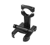 Luxshiny Adjustable Phone Holder Bike Phone Mount for Motorcycles and Bicycles Aluminium Alloy Black Handlebar Mount