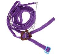 Luxshiny Adjustable Purple Lizard Leash with Training Harness Made of Nylon and Metal, 1.2m Reptile Leash for Outdoor Walk and Easy Installation Random Color