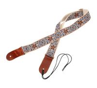 Luxshiny Adjustable Ukulele Strap Belt with Nylon and Leather Material Comfortable Shoulder Sling Suitable for Most Ukuleles and Family Gatherings