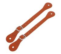 Luxshiny Adjustable Western Style Faux Leather Spur Straps for Cowboy Boots Men Women, 2pcs Boot Straps Equestrian Riding Gear Outdoor Horse Tack Accessories