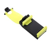 Luxshiny Adjustable Yellow Car Steering Wheel Phone Holder with Rotation Hook Design Mobile Phone Rack for Various Smartphones Easy Installation Stand for Driving