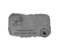 Luxshiny Adorable Cat Memorial Tombstone Decorative Pet Grave Marker for Garden Home Decor Resin Pet Remembrance Stone