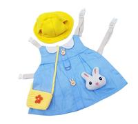 Luxshiny Adorable Rabbit Pet Costume Set with Cotton Harness and Hat, Comfortable Feel for Daily Wearing and Party Festival Decoration, Suitable for Small Pets