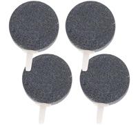 Luxshiny Air Bubble Stones in Aquariums Suitable for Repeated Use 4pcs Black round Aquarium Oxygen Stone Diffuser, Washable Sand Material Safe for Living Things for Fish Tank