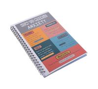 Luxshiny Anxiety Management Journal Daily Mood Tracker Templates for Adults | Paper Notebook, Elegant Cover, Stress Strategies, Introspection Prompts, Consistent Writing, for Worry Tracking