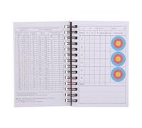 Luxshiny Archery Scorebook Spiral Bound with Plastic Shell for Compound Bow Shooting, Compact Pocket Size Score Notebook for Archery Competition and Target Session, Strategic Progress