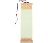 Luxshiny Assorted Color Blank Painting Scroll Xuan Paper with Wood Rods Includes Storage Box Space-saving and Reusable for Wall Hanging Art Work and Calligraphy