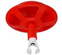 Luxshiny Automatic Chicken Waterer for Chicks and Ducklings with Leakproof Base and Easy Installation Abs Material Poultry Water Dispenser with Built-in Water Bowl and Grid Design