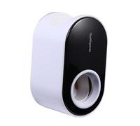 Luxshiny Automatic with Toothpaste Wall Dispenser Pp Black Mounted Material Squeezer Punch Free Installation and Touchless for Bathroom Accessories