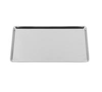 Luxshiny Baking Tray Stainless Steel Cookie Sheet Pan, Rectangular Cold Noodle Tray Restaurant Hotel Japanese Flat Plate Cooking Tray 35x25x1.5cm Easy Clean & Dishwasher Safe