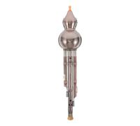 Luxshiny Beginner Hulusi Flute Instrument B Key, Copper Plated Gourd Flute, Coffee, Compact Construction, for Students and Beginners, Classroom Learning and On-the-go Musical Exploration