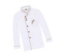 Luxshiny Black Chef Coats Men Black Jacket Chef Hotel Costume Casual Loose Chef Clothing Mens Chef Jackets Kitchen Chef Blouse Men Summer Shirts White Work Men's Universal