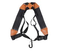 Luxshiny Black Saxophone Suitable for Harness Shoulder Strap with Metal and Leather Material , Good Load-bearing Capacity and Easy to Take , Suitable for Junior and Professional Saxophone