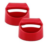 Luxshiny Block Printing Baren 2-Pack with Ergonomic Handle Red Plastic Crafting Tool for Stamping Linocut and DIY Art Projects