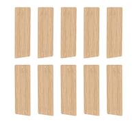 Luxshiny Bookmarks and Smooth Edges with Hanging Hole Blank Bamboo 10pcs Round Corner Design Unfinished DIY Craft Synthetic Material for Wall Decoration and Ceremonies