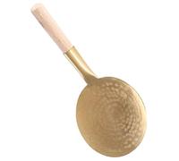 Luxshiny Brass Grip and Thickened Serving Spoon Handle Tofu with Kitchen Non-Skid Sturdy Food Serving Spoon for Rice, for Home Kitchen Use