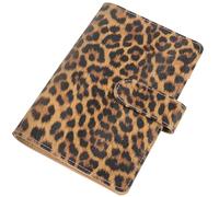 Luxshiny Budget Binder Shell 6-Ring Binder A6 Size Lightweight Refillable Inner Pages Decorative Imitation Leather Portable Organizer for Protecting Important Information and Use