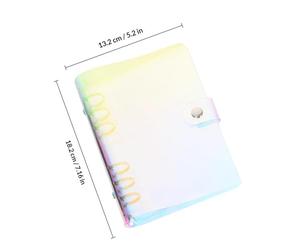 Luxshiny Budget Planning Handbook Pvc Cash Organizer Small Size Waterproof Fabric Money Management Binder to Develop Good Money Consumption Habits for Daily Use