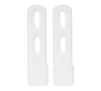 Luxshiny Bunk Bed Ladder Hooks 2pcs White Iron Heavy Duty Hooks Adaptable Design Space-Saving Bed Decoration Accessories