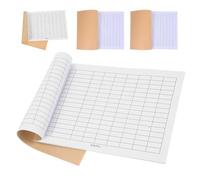 Luxshiny Business Ledger 4Pcs Blank Ledger Sheets Notebook for Inventory Entry and Exit Recording Grid-Lined Pages for Personal Finance Tracking