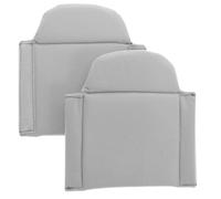 Luxshiny Camera Bag Shockproof Dividers 2Pcs Padded Inserts with Semi-Circular Grey Felt for Photographers’ Equipment Protection