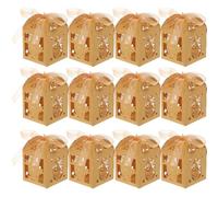 Luxshiny Candy Boxes Multi-function Design Paper Golden 50pcs with Simple Shape, and Festive Treat Holders for Weddings and Holiday Parties for Party Favour Packing