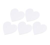 Luxshiny Canvas Boards Premium Workmanship Heart-Shaped 5pcs Lightweight Blank Painting Panels White Sketch Boards for Oil Painting and Acrylics for Learning and Experiments for Artists