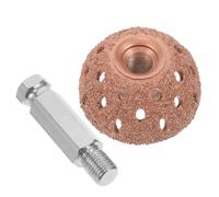 Luxshiny Car Tire Buffing Wheel 38mm Coarse Grinding Head with Linking Rod 2pcs Set for Automotive Tire Repair and Puncture Buffing Tools
