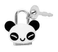 Luxshiny Cartoon Panda Padlock with Keys, Compact Metal Lock for Diary, Suitcase, Purse, Backpack, and Treasure Chest