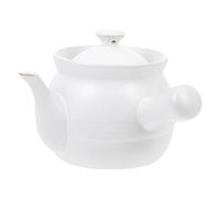 Luxshiny Ceramic Chinese Medicine Pot for Gas Stoves Boil Medicinal Casserole Suitable for Batches Under Home Cooking Use