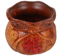 Luxshiny Ceramic Luck Bag Indoor Flowerpot Premium Texture Money Tree Plant Pot for Office and Study Room Decoration