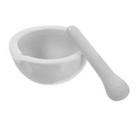 Luxshiny Ceramic Mortar and Pestle with Matching Pestle for Laboratory Teaching and Kitchen Use, Easy to Operate Mini Grinding Bowl for Crushing Pills, Spices, and Garlic